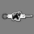 Key Clip W/ Key Ring & English Sheep Dog Key Tag